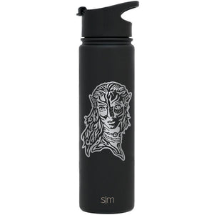 Premium Stainless Steel Water Bottle, Avatar Neytiri, Extra Lid, 22oz