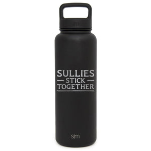 Premium Stainless Steel Water Bottle, Avatar Sullies Stick Together Family Quote, Extra Lid, 40oz