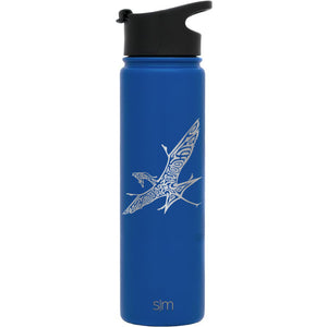 Integrity Bottles, Premium Stainless Steel Water Bottle, Pandora Avatar Sky Banshee, Extra Lid, 22oz