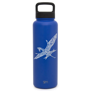 Premium Stainless Steel Water Bottle, Avatar Banshee, Extra Lid, 40oz