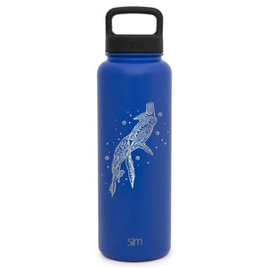 Premium Stainless Steel Water Bottle, Avatar Tulkun, Extra Lid, 40oz
