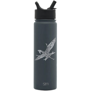 Integrity Bottles, Premium Stainless Steel Water Bottle, Pandora Avatar Sky Banshee, Extra Lid, 22oz
