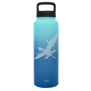 Premium Stainless Steel Water Bottle, Avatar Banshee, Extra Lid, 40oz