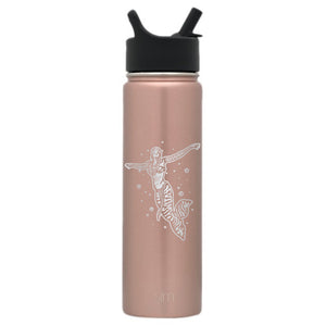 Premium Stainless Steel Water Bottle, Avatar Mermaid, Extra Lid, 22oz