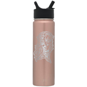 Premium Stainless Steel Water Bottle, Avatar Neytiri, Extra Lid, 22oz