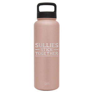 Premium Stainless Steel Water Bottle, Avatar Sullies Stick Together Family Quote, Extra Lid, 40oz