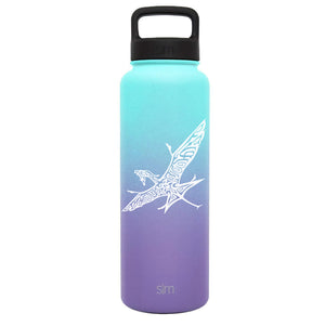 Premium Stainless Steel Water Bottle, Avatar Banshee, Extra Lid, 40oz