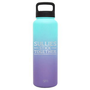 Premium Stainless Steel Water Bottle, Avatar Sullies Stick Together Family Quote, Extra Lid, 40oz