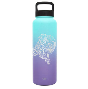 Premium Stainless Steel Water Bottle, Pandora Avatar Warrior Tonowari, Extra Lid, 40oz