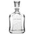 Customizable Welcome Home, Premium Refillable Capital Style Liquor Bottle, Handmade, Handblown, Hand Etched Gifts, Sand Carved, 750ml