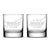 Integrity Bottles Premium, Stock Market Gains, Whiskey Glass (Set of 2), Hand Made in USA, Sand Etched, 11oz