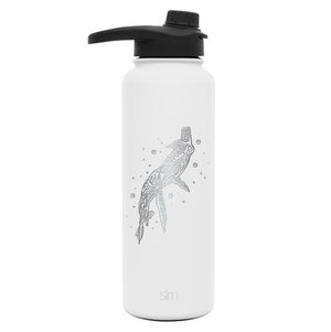 Premium Stainless Steel Water Bottle, Avatar Tulkun, Extra Lid, 40oz