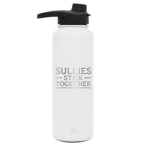 Premium Stainless Steel Water Bottle, Avatar Sullies Stick Together Family Quote, Extra Lid, 40oz