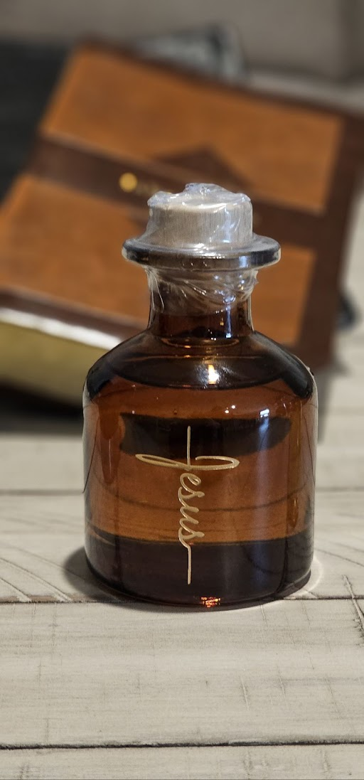 5 oz Anointing Oil glassware