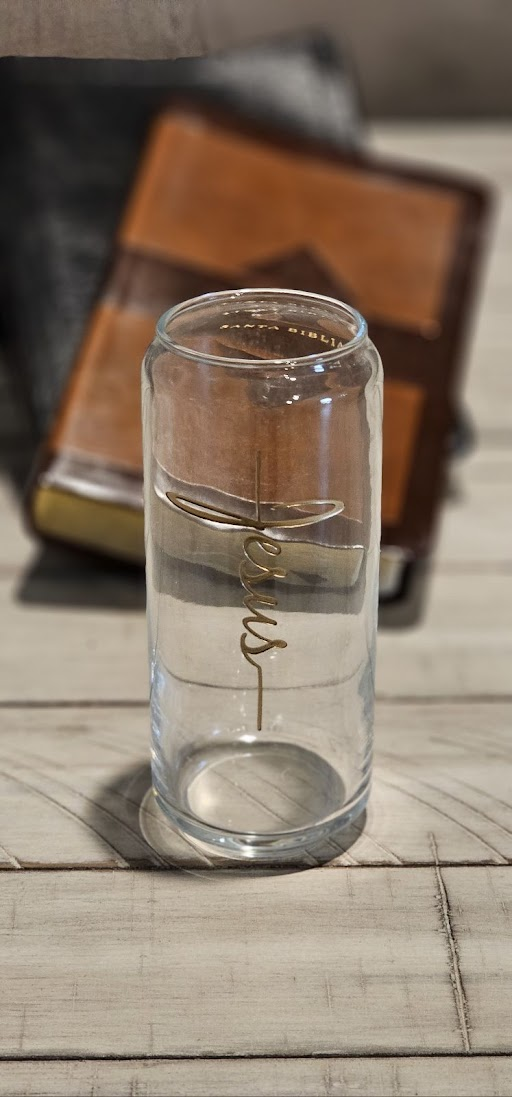 16 oz Glassware with church logo