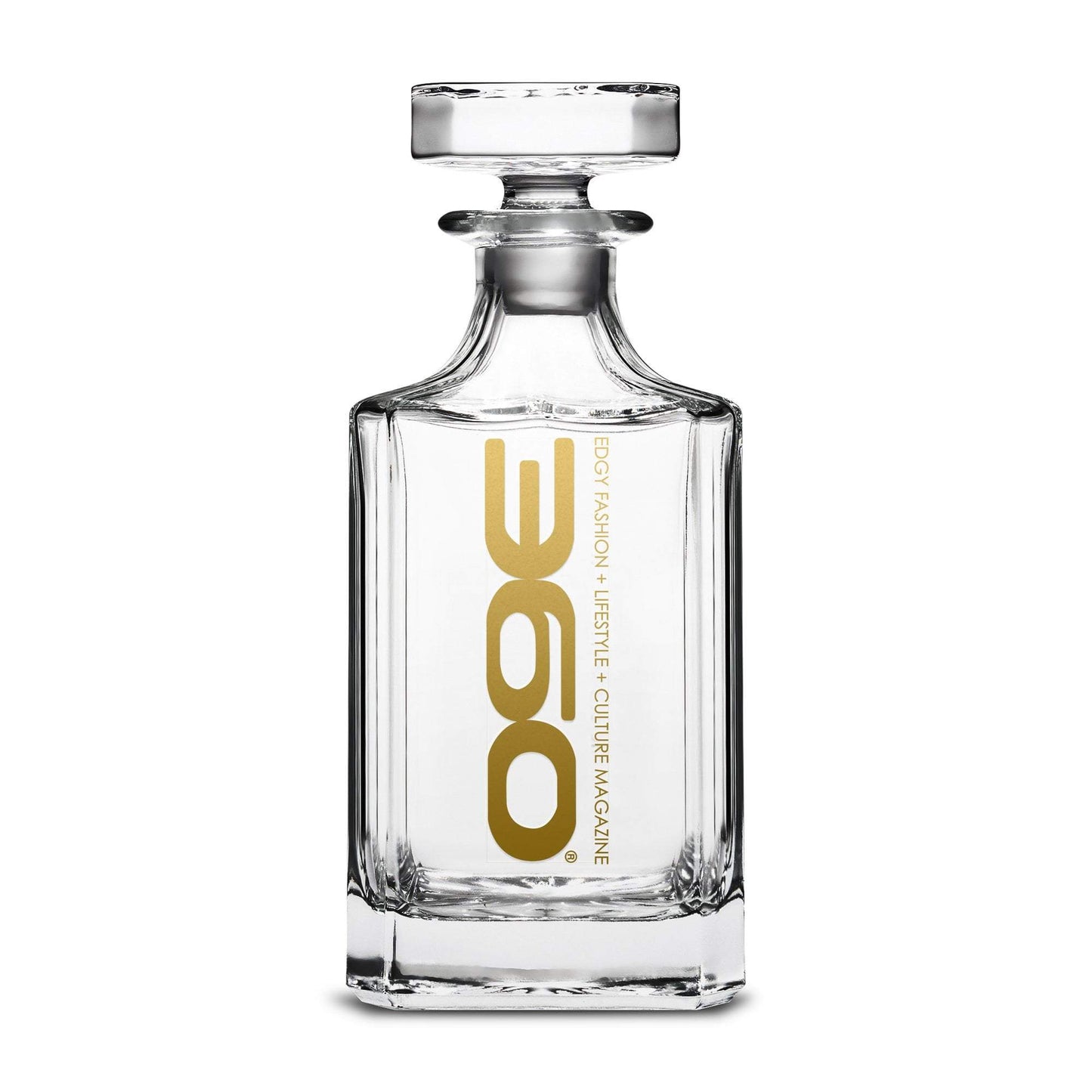 360 Magazine Refillable Diamond Decanter, 750mL Integrity Bottles