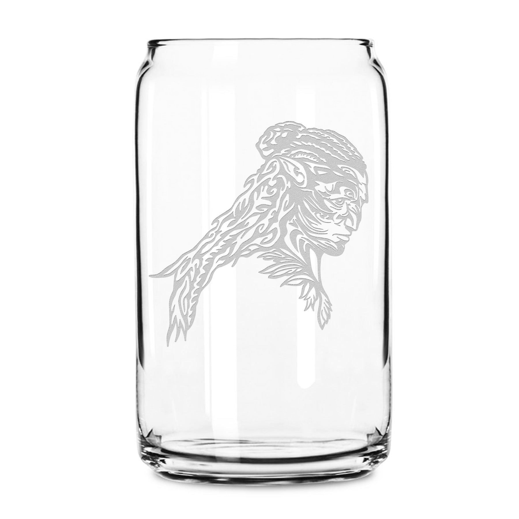 Premium Beer Can Glass, Avatar Tonowari 16oz, Laser Etched or Hand Etched