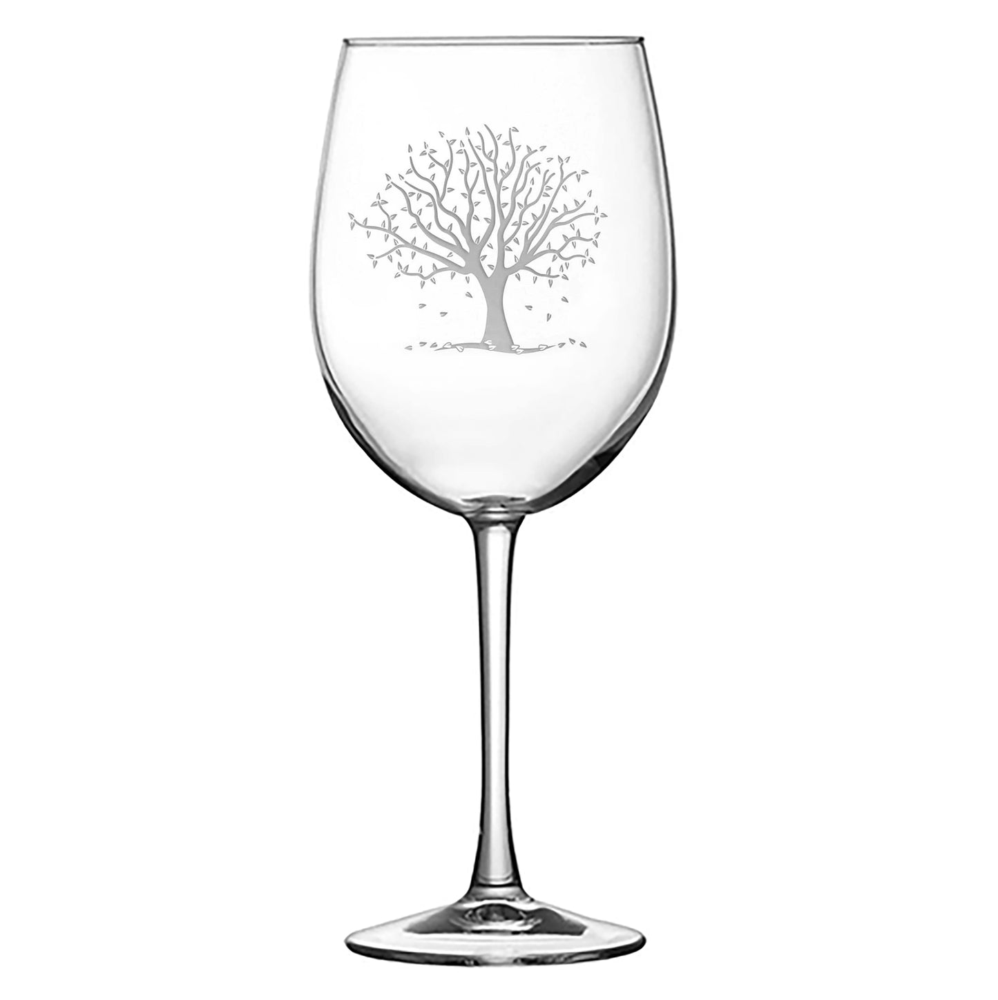 Premium Fall Season, Tulip Wine Glass, 16oz, Laser Etched or Hand Etched