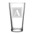 Customizable Monogram Etched Pint Glass, Beer Glass, 16oz