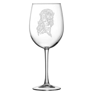 Premium Wine Glass, Avatar Neytiri, 16oz, Laser Etched or Hand Etched