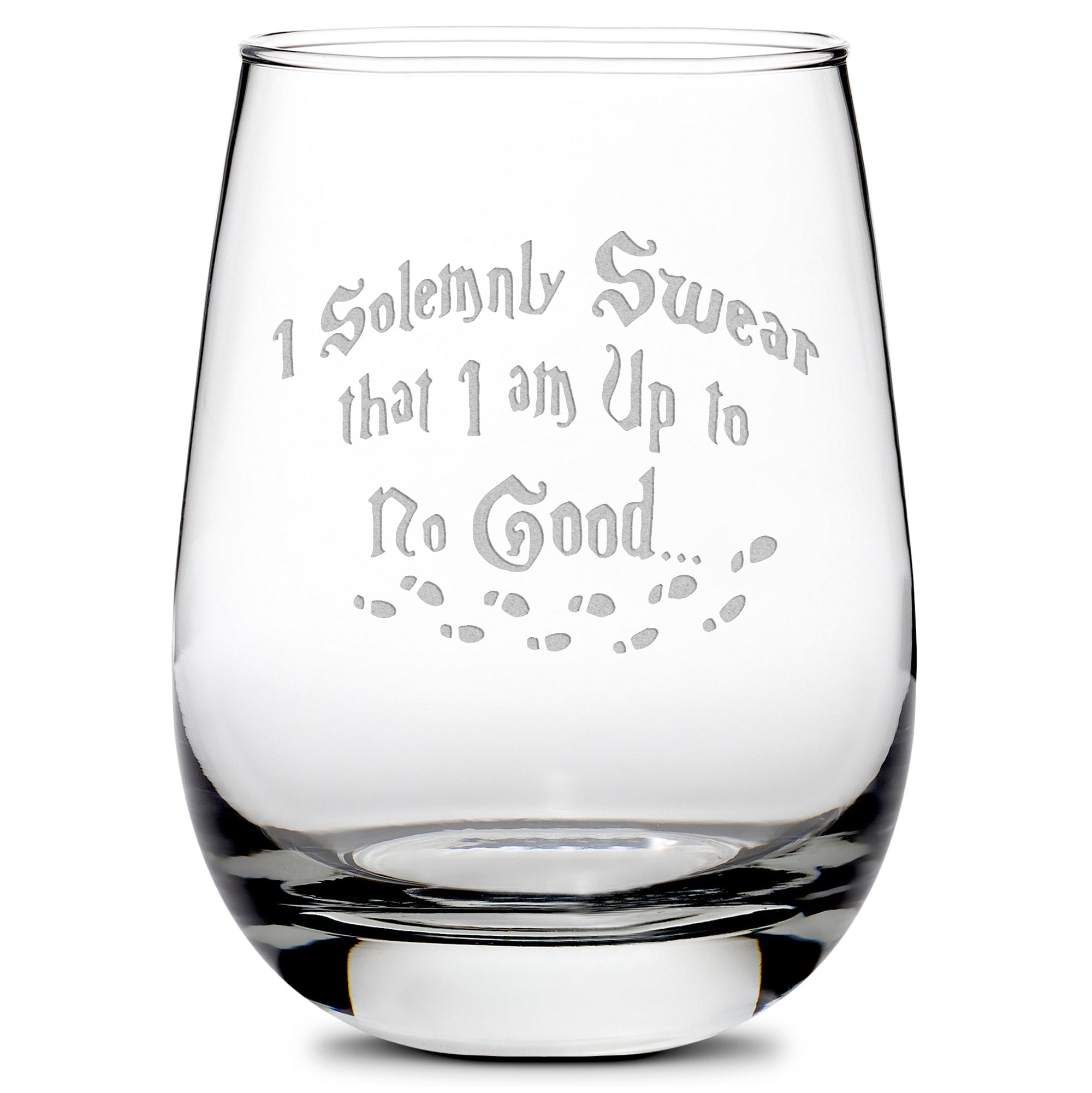 harry potter wine glasses Premium Wine Glass, Harry Potter, I Solemnly Swear that I am Up to No