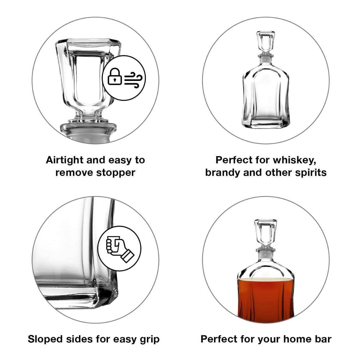 Coastal Premier Properties Refillable Capital Decanter, 750mL Integrity Bottles