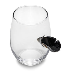 Custom Etched Obsidian Arrowhead Stemless Wine Glass Integrity Bottles
