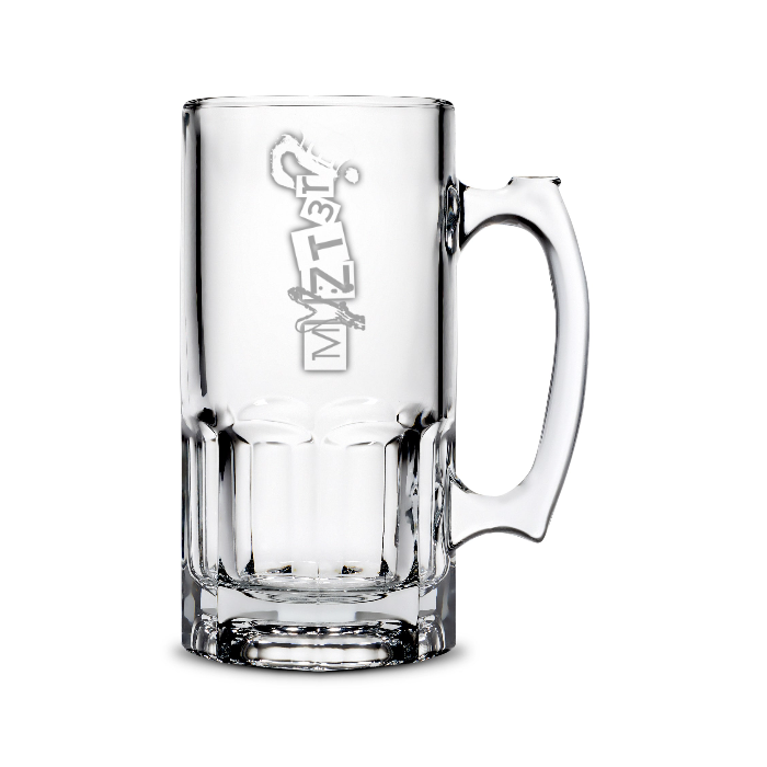 Customizable Gibraltar Beer Mug, 32oz, Laser Etched or Hand Etched