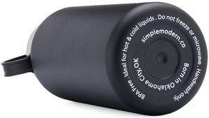 Premium Water Bottle, Live Love Lift Design, Extra Lid, Wide Mouth, Stainless Steel, Vacuum Insulated, Double Walled, Hot and Cold, 40 Ounce, Etched with Honor by Integrity Bottles (Midnight Black) by Integrity Bottles