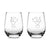 Premium Wine Glasses, Mickey & Minnie, 15oz (Set of 2) by Integrity Bottles
