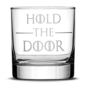 Set of 4, Premium Game of Thrones Whiskey Glasses, I Drink and I Know Things, Mother of Dragons, Hold the Door, God of Tits and Whiskey by Integrity Bottles