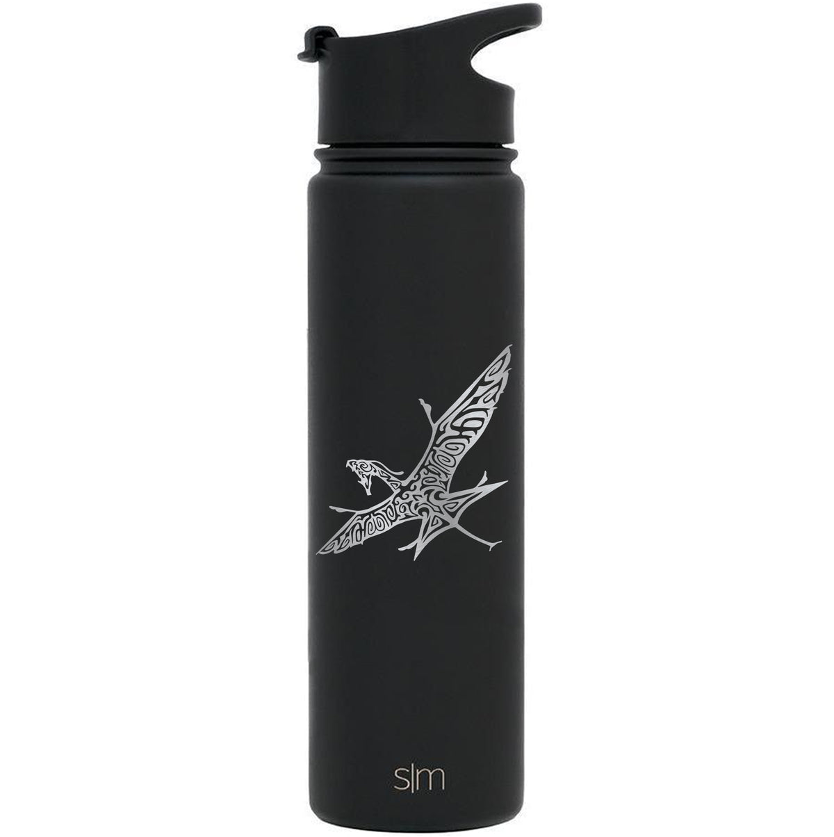 Integrity Bottles, Premium Stainless Steel Water Bottle, Pandora Avatar Sky Banshee, Extra Lid, 22oz