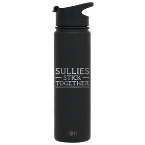 Premium Stainless Steel Water Bottle, Avatar Sullies Stick Together Family Quote, Extra Lid, 22oz