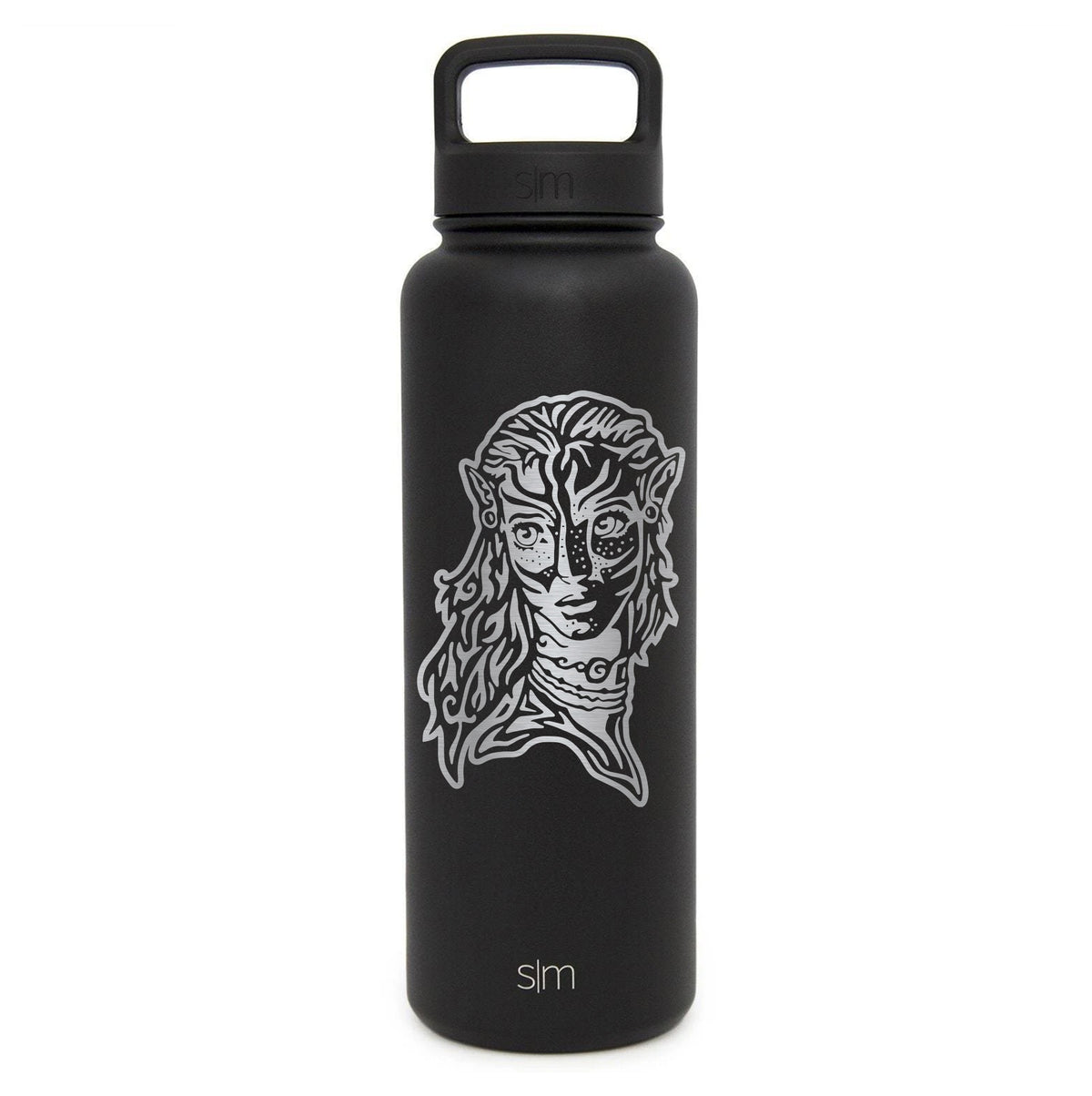 Premium Stainless Steel Water Bottle, Avatar Neytiri, Extra Lid, 40oz
