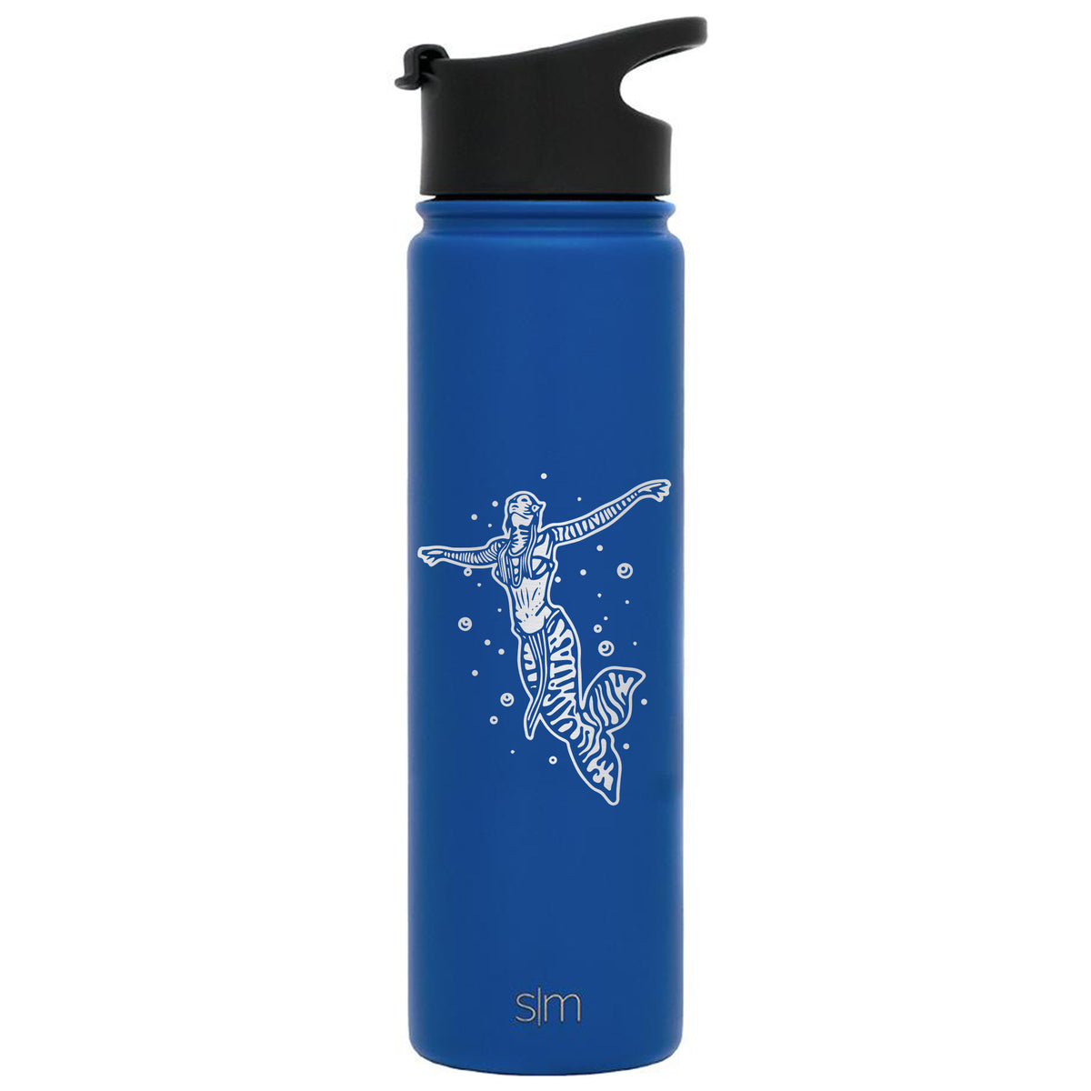 Premium Stainless Steel Water Bottle, Avatar Mermaid, Extra Lid, 22oz