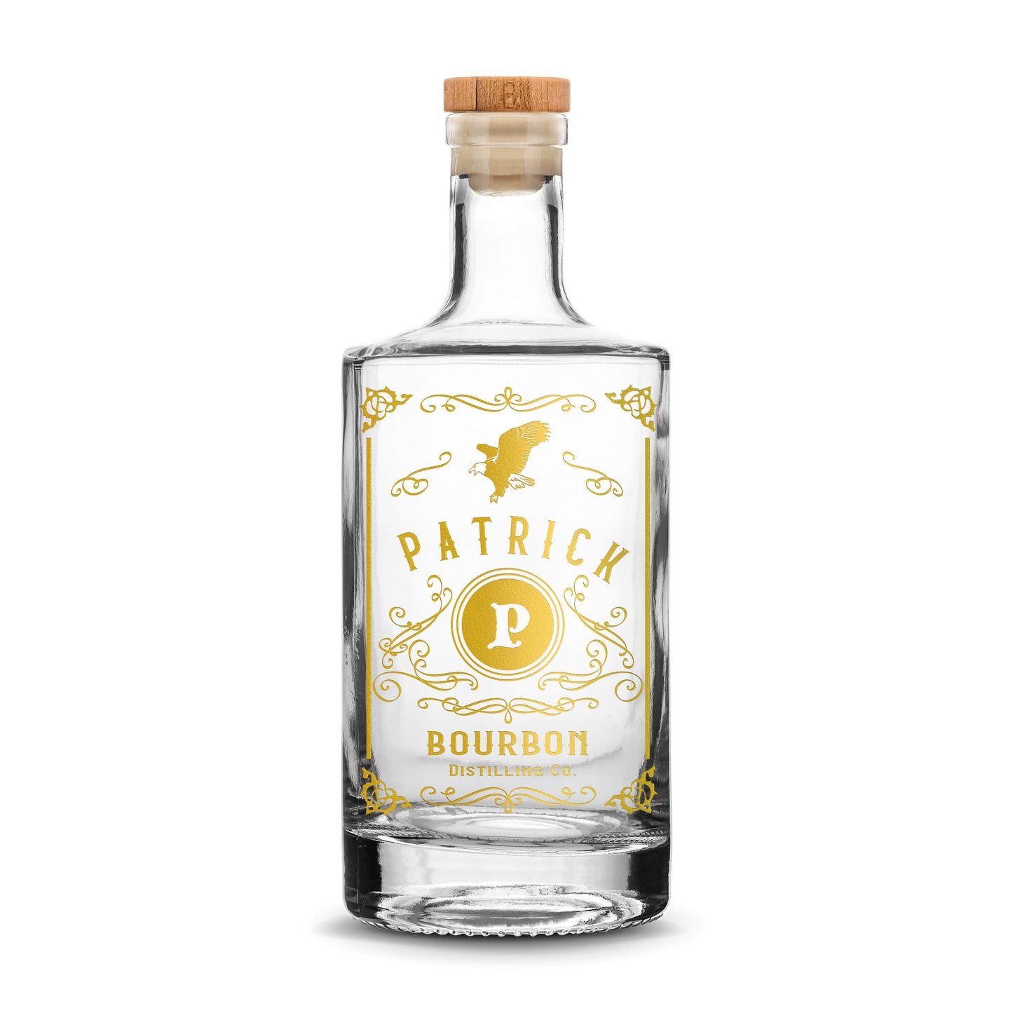 Customizable, Premium Refillable Jersey Style Liquor Bottle, Handmade, Handblown, Hand Etched Gifts, Sand Carved, 750ml, Laser Etched or Hand Etched