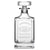 Customizable, Premium Refillable Diamond Style Liquor Bottle, Handmade, Handblown, Hand Etched Gifts, Sand Carved, 750ml