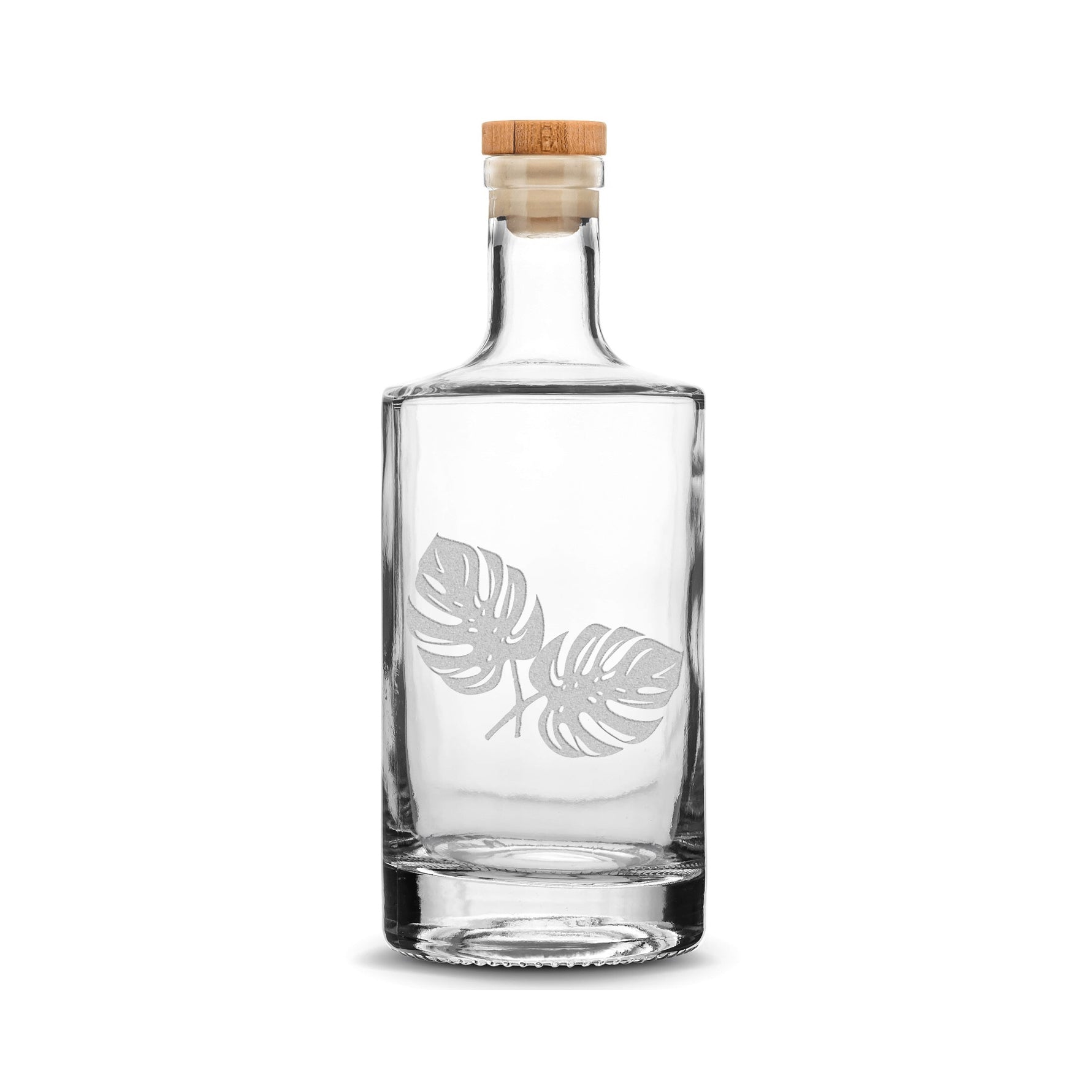 Customizable, Premium Refillable Small Jersey Style Liquor Bottle, Handmade, Handblown, Hand Etched Gifts, Sand Carved, 375ml, Laser Etched or Hand Etched