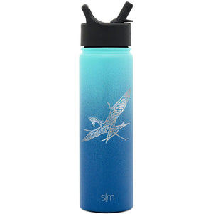 Integrity Bottles, Premium Stainless Steel Water Bottle, Pandora Avatar Sky Banshee, Extra Lid, 22oz