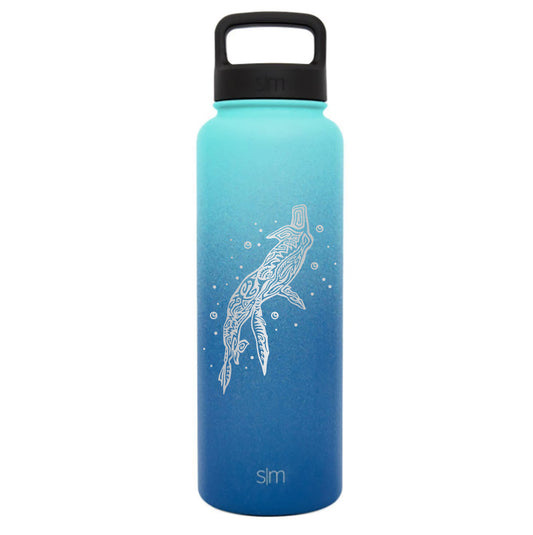 Premium Stainless Steel Water Bottle, Avatar Tulkun, Extra Lid, 40oz