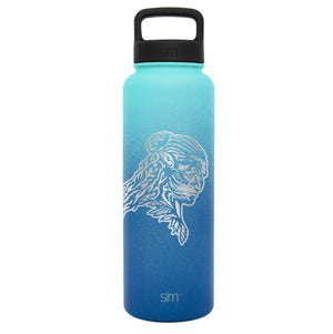 Premium Stainless Steel Water Bottle, Pandora Avatar Warrior Tonowari, Extra Lid, 40oz