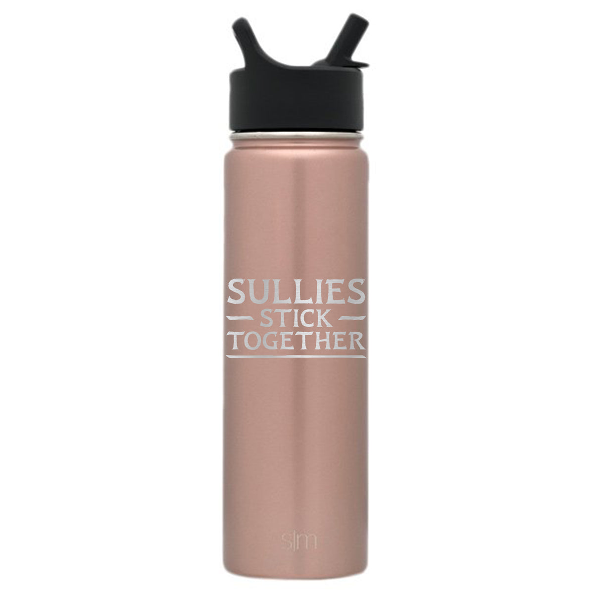 Premium Stainless Steel Water Bottle, Avatar Sullies Stick Together Family Quote, Extra Lid, 22oz