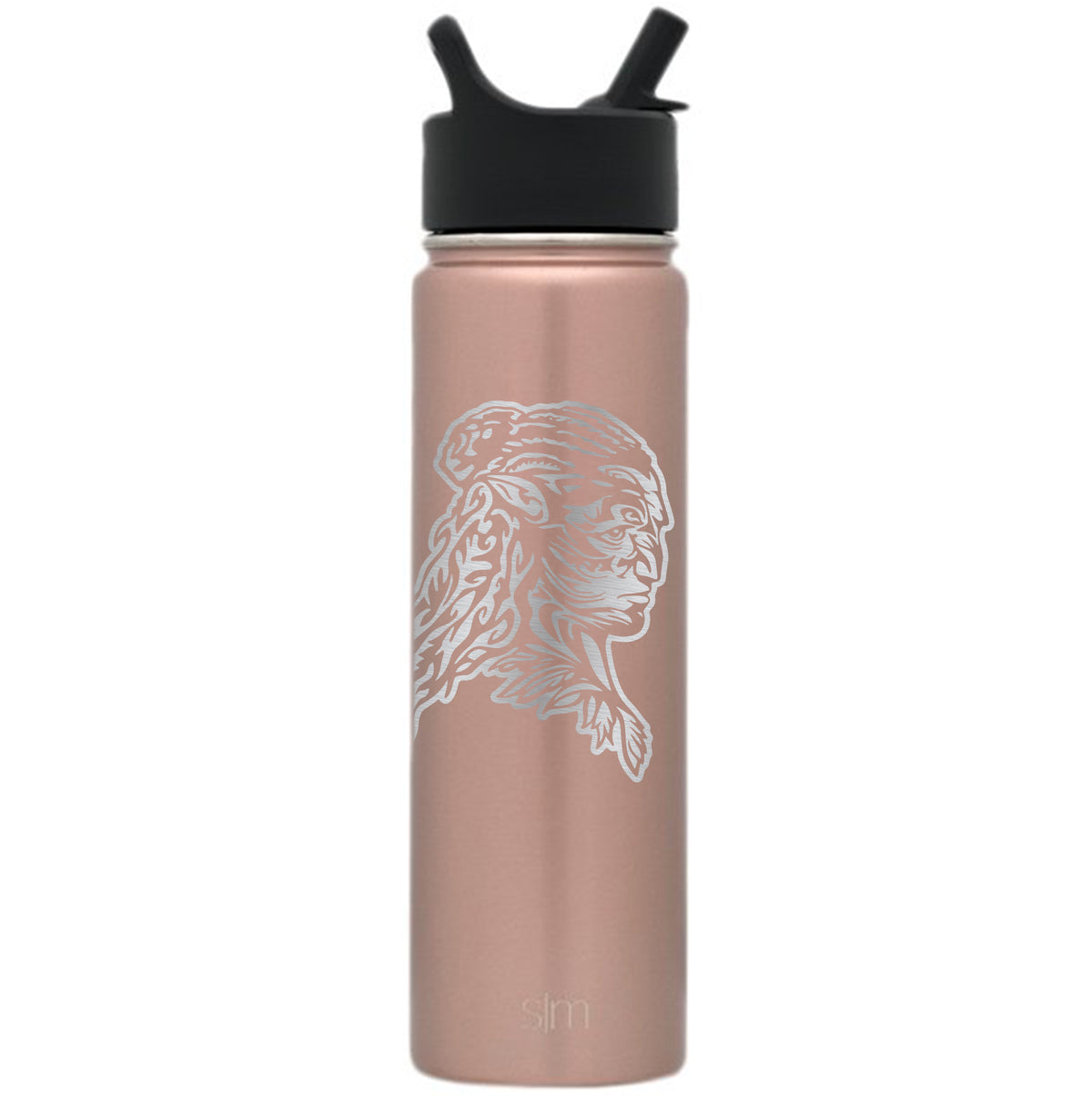 Premium Stainless Steel Water Bottle, Pandora Avatar Warrior Tonowari, Extra Lid, 22oz