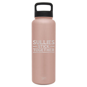 Premium Stainless Steel Water Bottle, Avatar Sullies Stick Together Family Quote, Extra Lid, 40oz