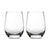Customizable (Set of 2) Premium Stemless Wine Glasses, 16oz, Laser Etched or Hand Etched