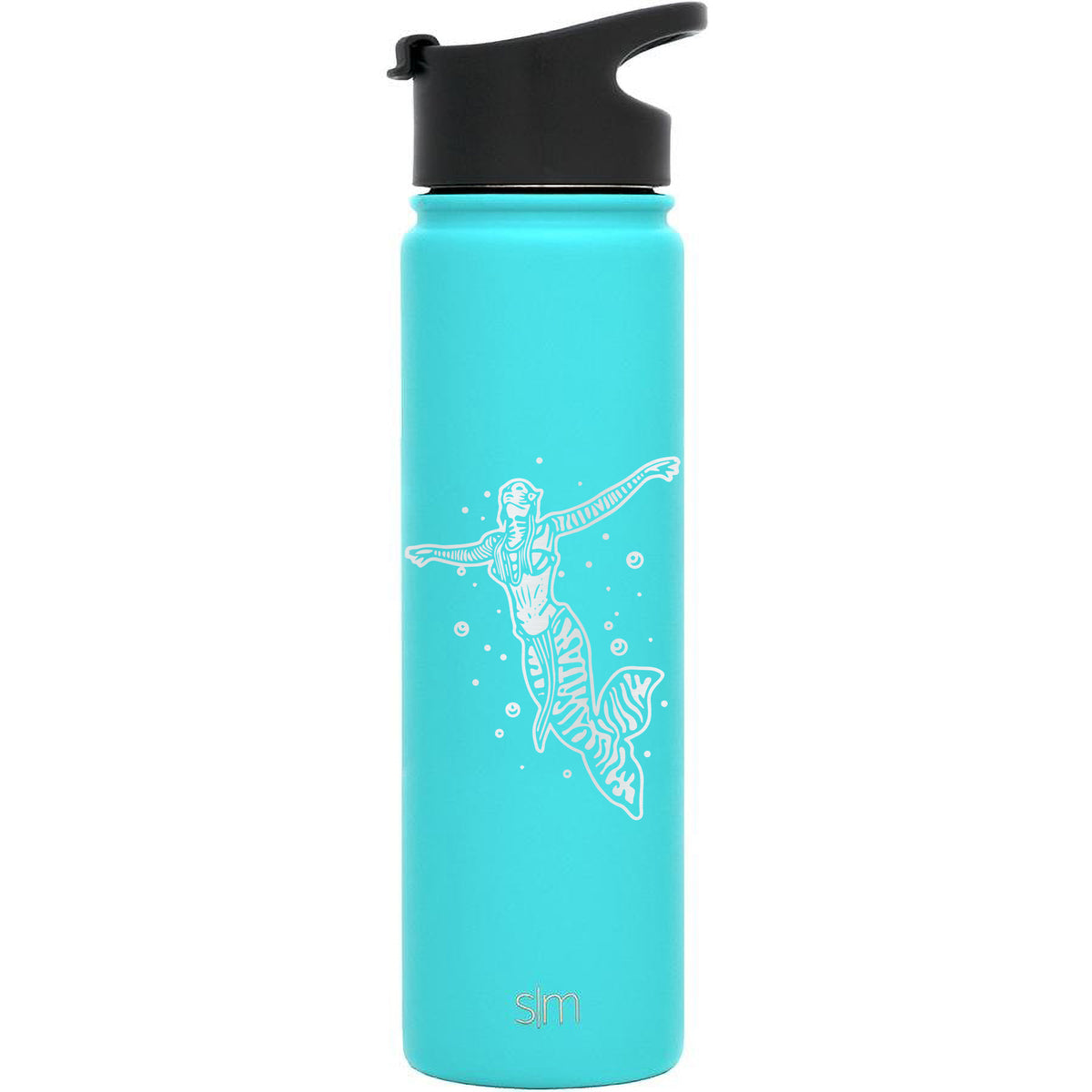 Premium Stainless Steel Water Bottle, Avatar Mermaid, Extra Lid, 22oz