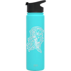 Premium Stainless Steel Water Bottle, Avatar Neytiri, Extra Lid, 22oz