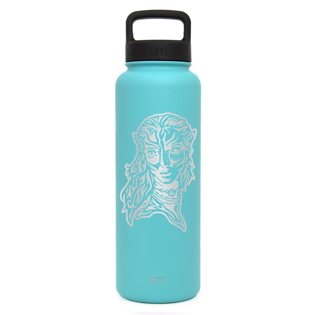 Premium Stainless Steel Water Bottle, Avatar Neytiri, Extra Lid, 40oz
