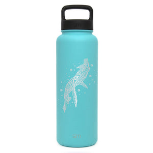 Premium Stainless Steel Water Bottle, Avatar Tulkun, Extra Lid, 40oz