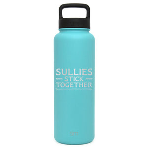 Premium Stainless Steel Water Bottle, Avatar Sullies Stick Together Family Quote, Extra Lid, 40oz